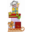 Preview of Christmas presents 2 embroidery design featuring festive gift motifs for holiday stitching projects.