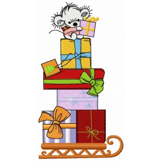 Christmas presents 2 embroidery design - Embroidery Design