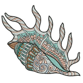 Sea shell 9 embroidery design - Embroidery Design
