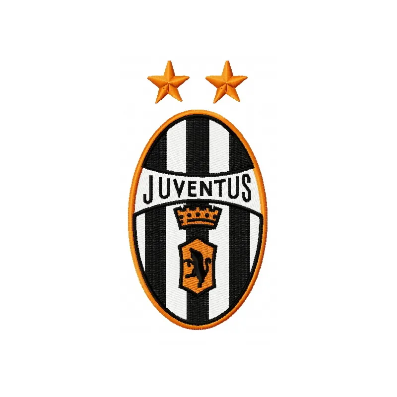 Juventus Logo 2 embroidery design showcased in a detailed preview, featuring intricate stitching patterns.