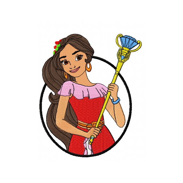 Princess Elena embroidery design - Embroidery Design