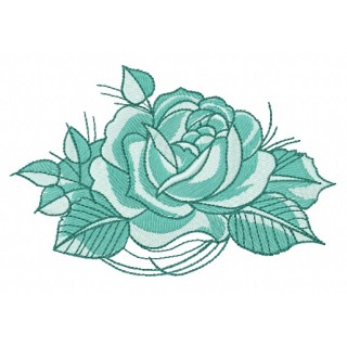 Rose 5 embroidery design - Embroidery Design