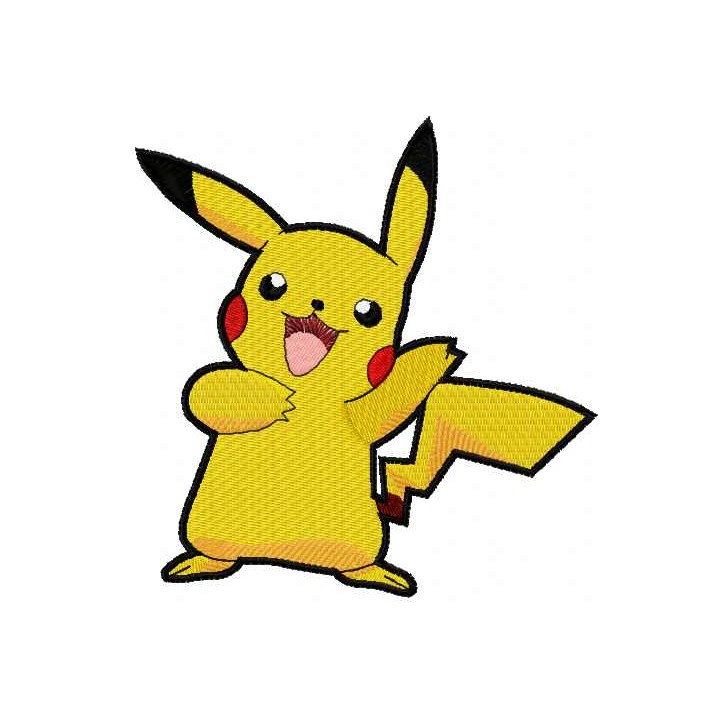 Pikachu 4 embroidery design - Embroidery Design