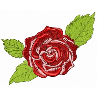 Grand red rose 3 embroidery design - Embroidery Design