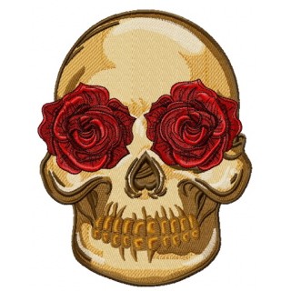 Spanish skull 2 embroidery design - Embroidery Design