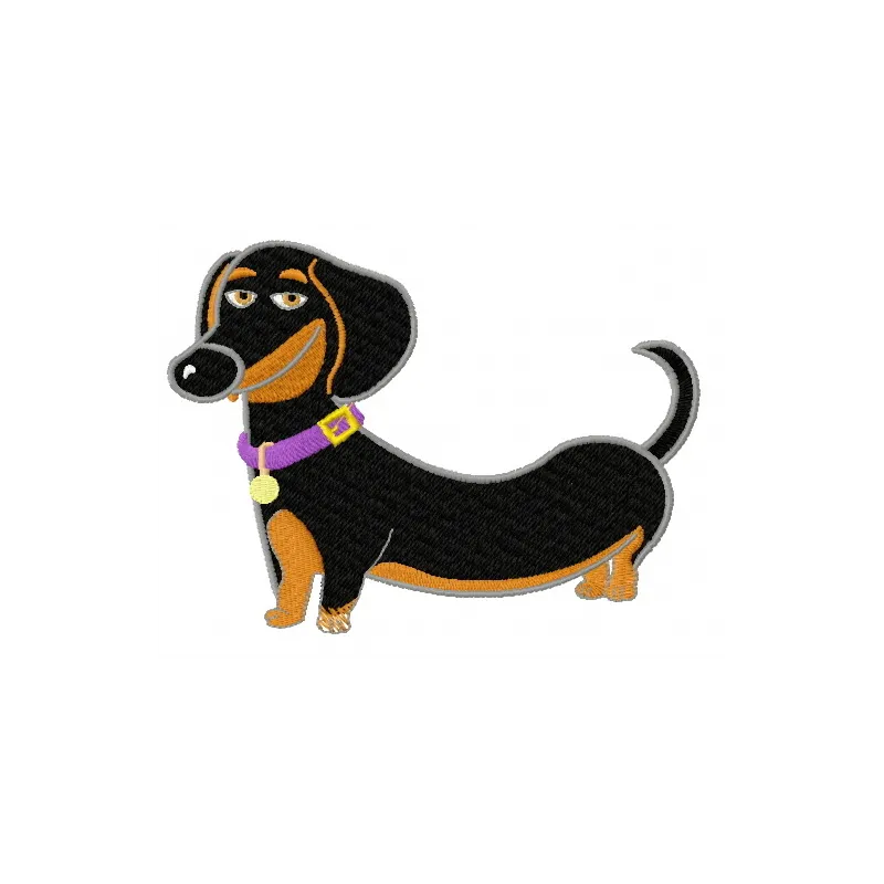 Buddy embroidery design from The Secret Life of Pets, showcasing a playful and fun stitched motif for your projects.