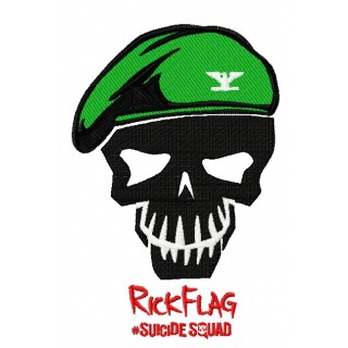 Suicide Squad RickFlag embroidery design - Embroidery Design
