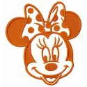 Preview of Minnie Mouse 'Have a Good Day' embroidery design, featuring playful motifs for stitching on t-shirts and tote bag…