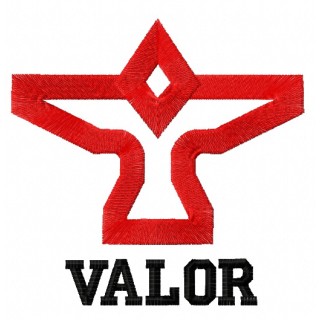 Team Valor logo embroidery design - Embroidery Design