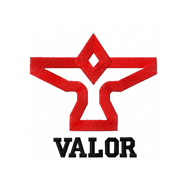Team Valor logo embroidery design - Embroidery Design