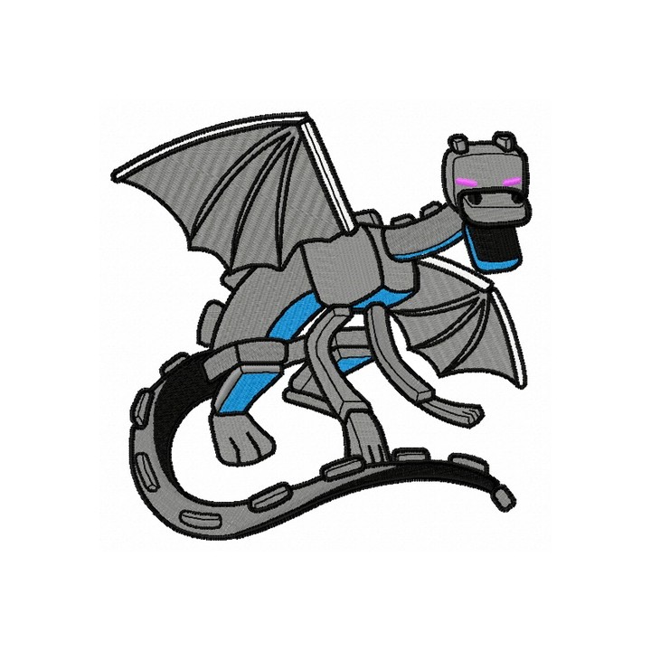 Monster dragon embroidery design - Embroidery Design