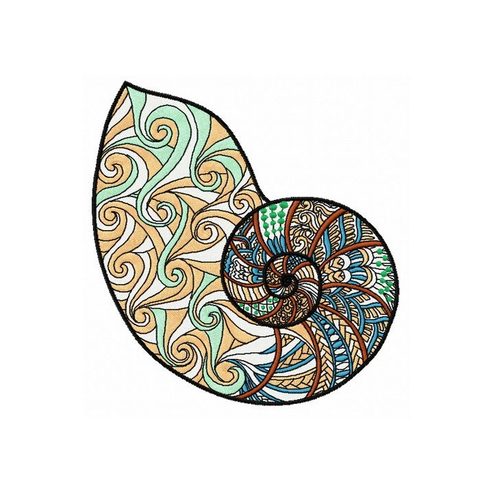 Sea shell 7 embroidery design - Embroidery Design