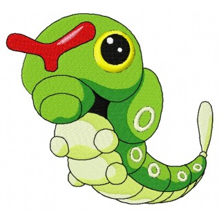 Caterpie embroidery design - Embroidery Design