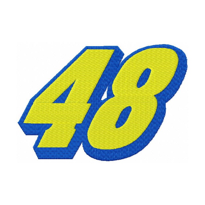 Jimmie Johnson 48 original logo embroidery design - Embroidery Design