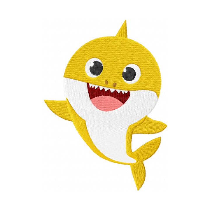 Baby shark embroidery design - Embroidery Design