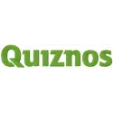 Embroidery design featuring the Quiznos wordmark logo, ideal for fast food-themed projects and creative stitching.