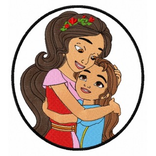 Princess Elena and Princess Isabel embroidery design - Embroidery Design
