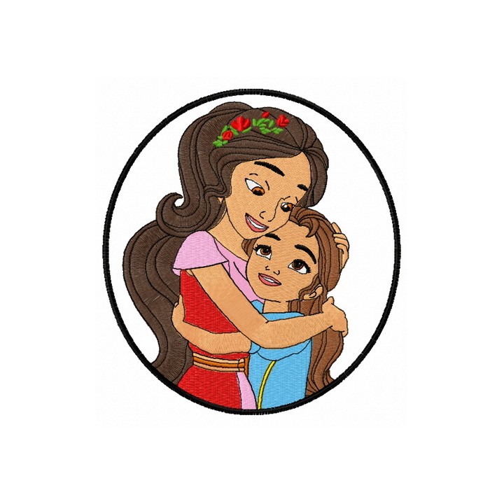 Princess Elena and Princess Isabel embroidery design - Embroidery Design