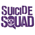 Embroidery design preview of the Suicide Squad logo, showcasing vibrant details for creative stitching projects.