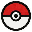 Preview of Pokeball 2 embroidery design featuring a vibrant Pokeball motif for fun stitching projects.