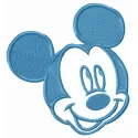 Disney Mickey Mouse embroidery design featuring a classic character motif for creative stitching projects.