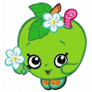 Cute apple embroidery design - Embroidery Design