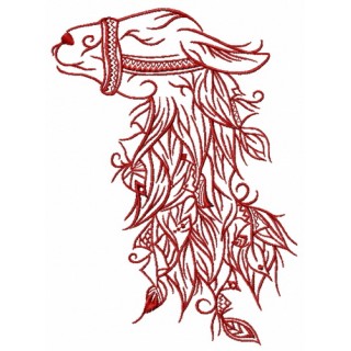 Lama 2 embroidery design - Embroidery Design