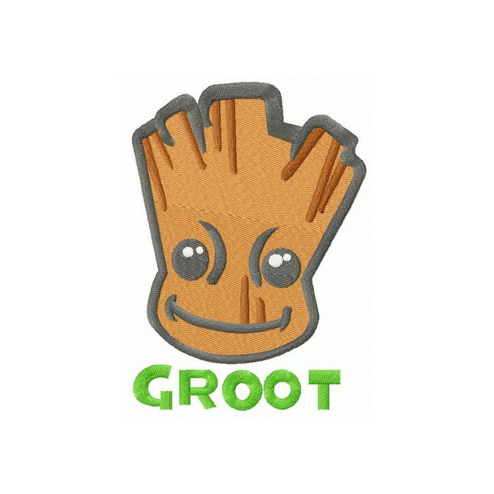 Super hero Groot embroidery design - Embroidery Design