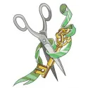 Key to tailor's heart embroidery design preview showcasing intricate stitching patterns for crafting projects.