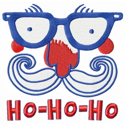 Preview of Santa's face 7 embroidery design featuring a jolly Santa Claus motif for festive stitching projects.
