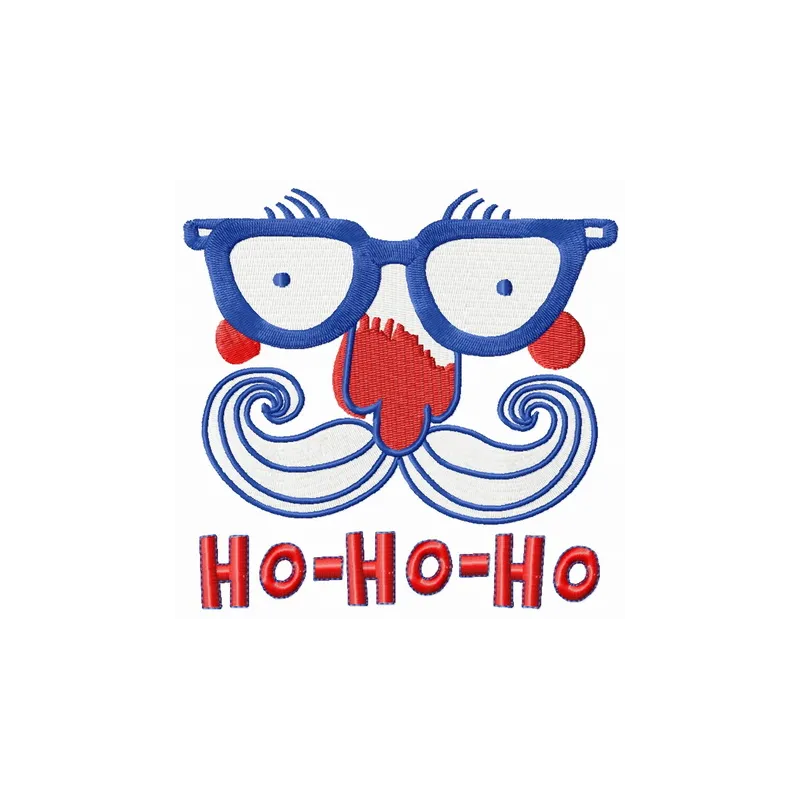 Preview of Santa's face 7 embroidery design featuring a jolly Santa Claus motif for festive stitching projects.