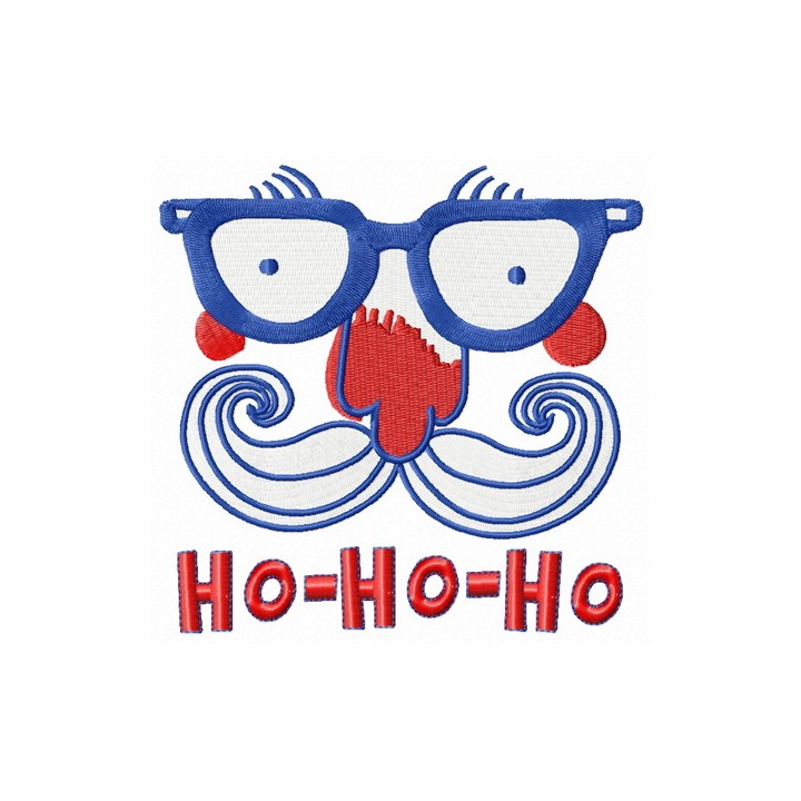 Santa's face 7 embroidery design - Embroidery Design