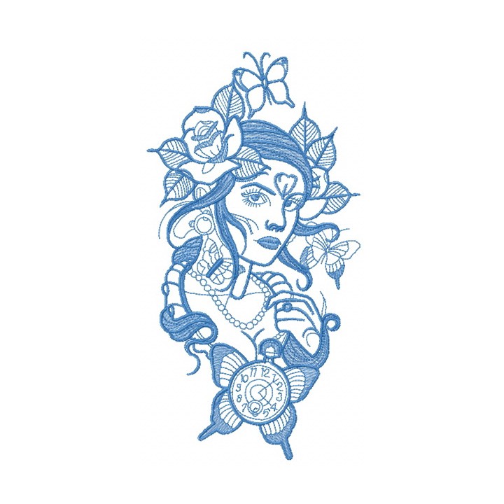 Time fairy 2 embroidery design - Embroidery Design