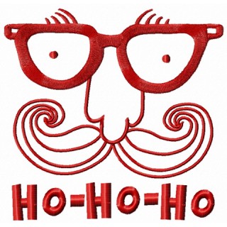 Santa's face 8 embroidery design - Embroidery Design