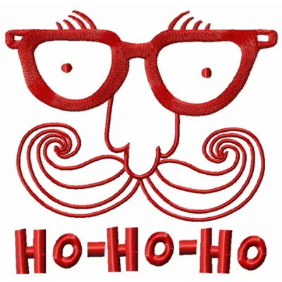 Preview of Santa's face 8 embroidery design, showcasing a cheerful Santa Claus motif for festive stitching projects.