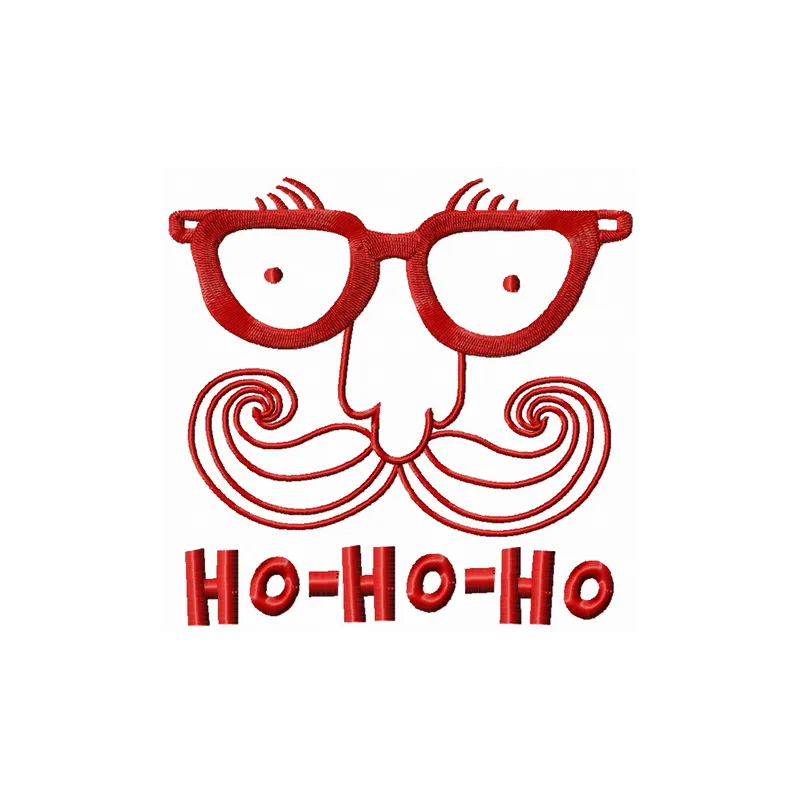 Preview of Santa's face 8 embroidery design, showcasing a cheerful Santa Claus motif for festive stitching projects.