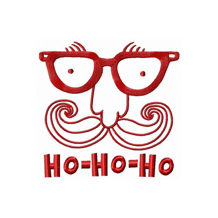 Santa's face 8 embroidery design - Embroidery Design