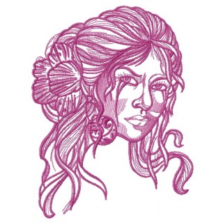 Spanish beauty 5 embroidery design - Embroidery Design