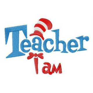 Teacher I am embroidery design - Embroidery Design