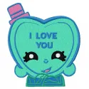 I love you heart embroidery design showcasing a romantic motif, perfect for Valentine's Day projects.