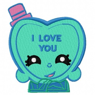 I love you heart embroidery design - Embroidery Design