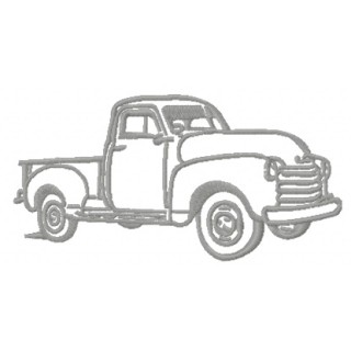 Old van embroidery design - Embroidery Design