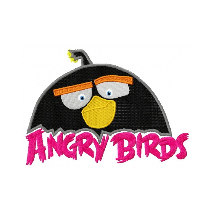 Bird Black embroidery design - Embroidery Design