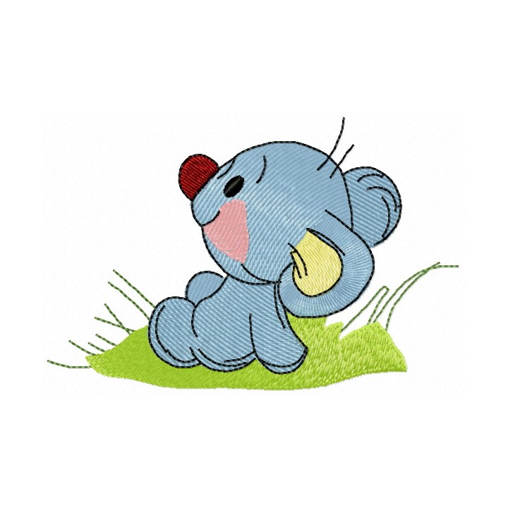 Curious mouse 2 embroidery design - Embroidery Design