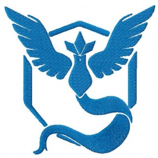 Pokemon Go Team Mystic embroidery design - Embroidery Design