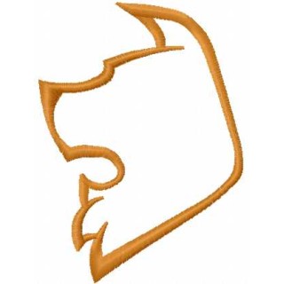 Dog contour 3 embroidery design - Embroidery Design