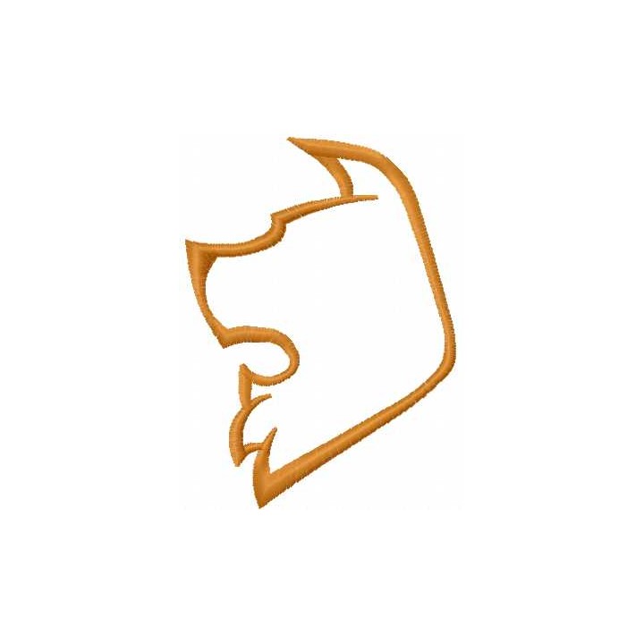 Dog contour 3 embroidery design - Embroidery Design