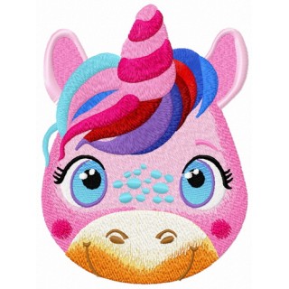 Young unicorn embroidery design - Embroidery Design