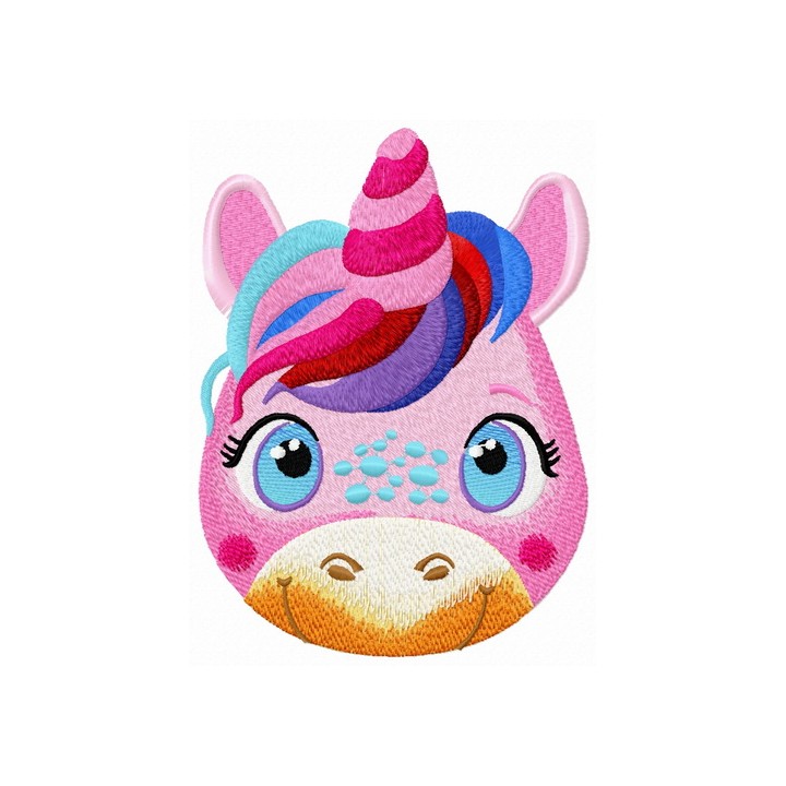 Young unicorn embroidery design - Embroidery Design