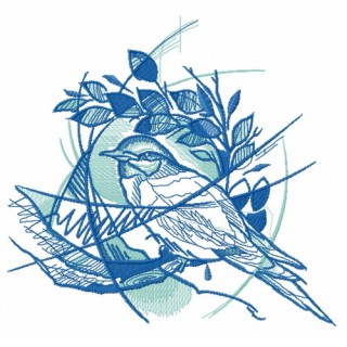 Bird's nest embroidery design - Embroidery Design